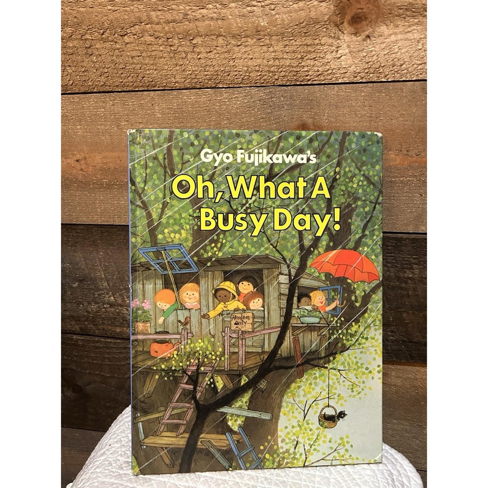 Gyo Fujikawa Oh, What A Busy Day! Illustrated Hardcover 1989